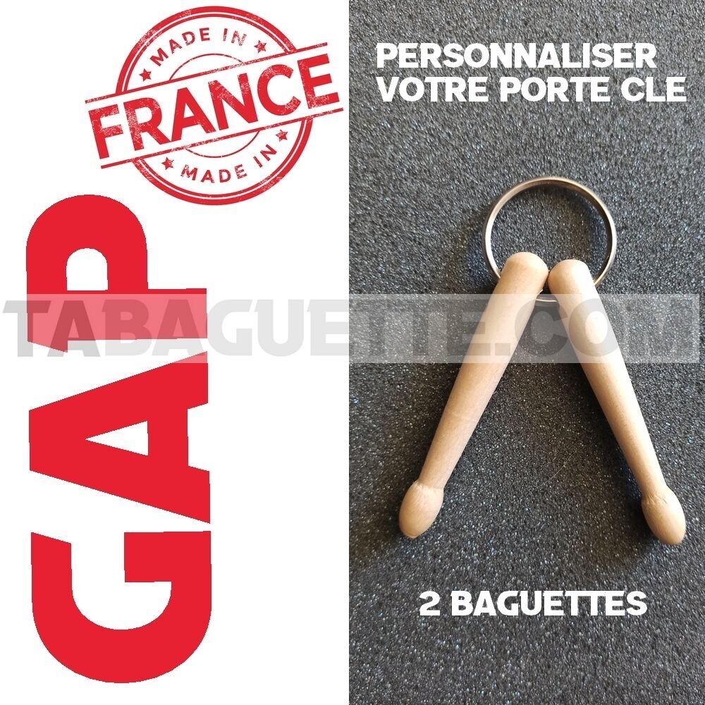 Porte Clé baguettes Personnalisable