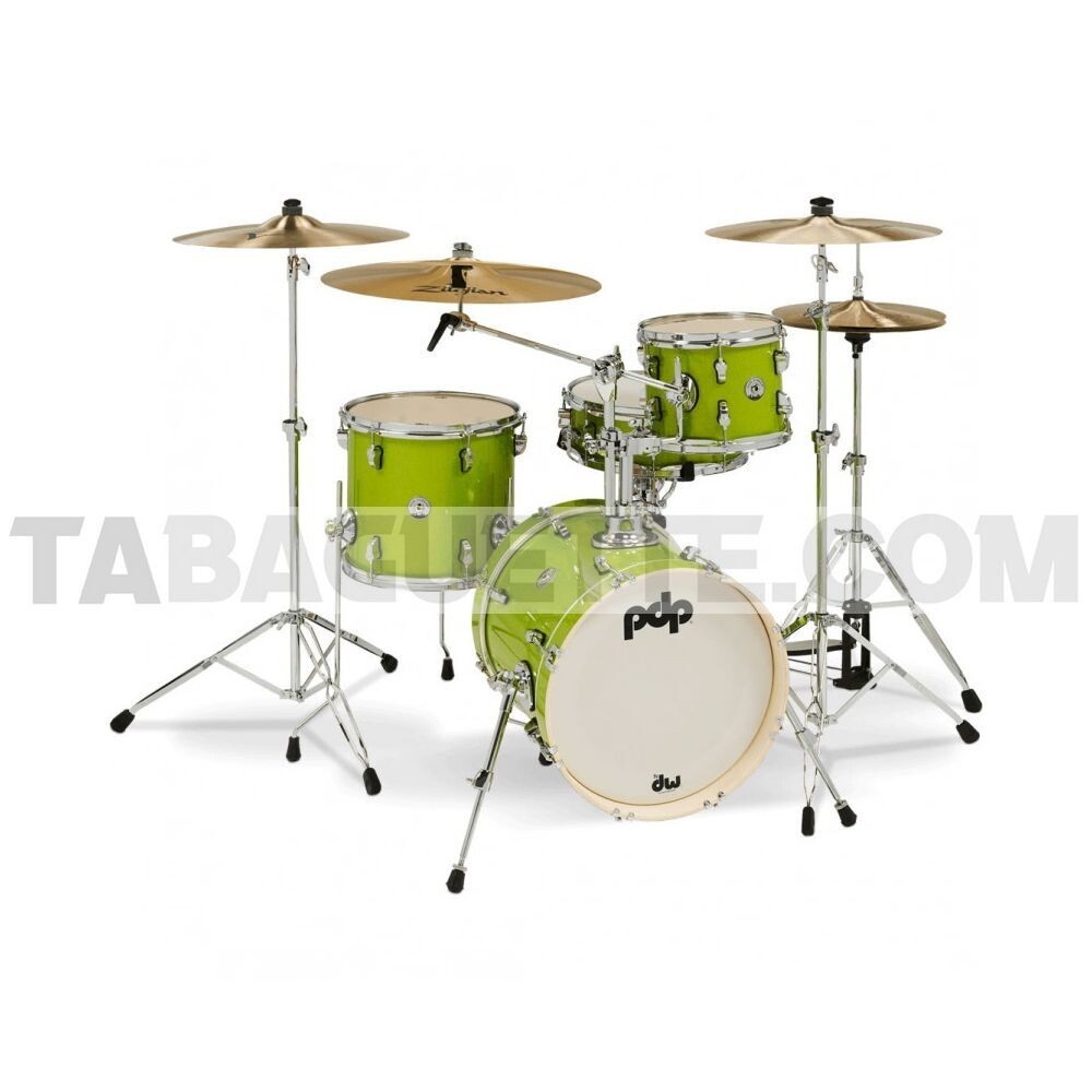 PDP NEW YORKER 16"/4PCS ELECTRIC GREEN SPARKLE
