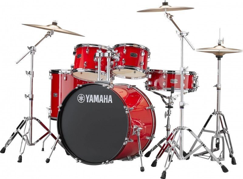 YAMAHA RYDEEN STAGE20 set Wz 3 cymbales HOT RED