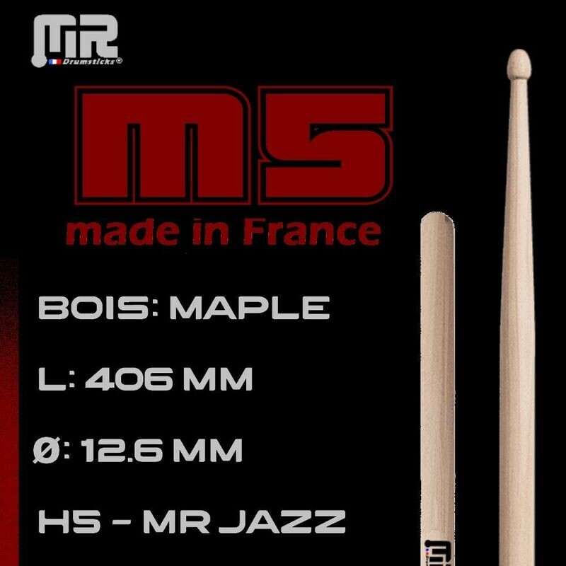 PROMO découverte (port  GRATUIT)
2 paires de baguettes MR M5 Maple