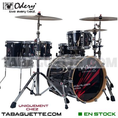 A.ODERY EQUALIZER PV black 22" complète + cymbale BRX CB6