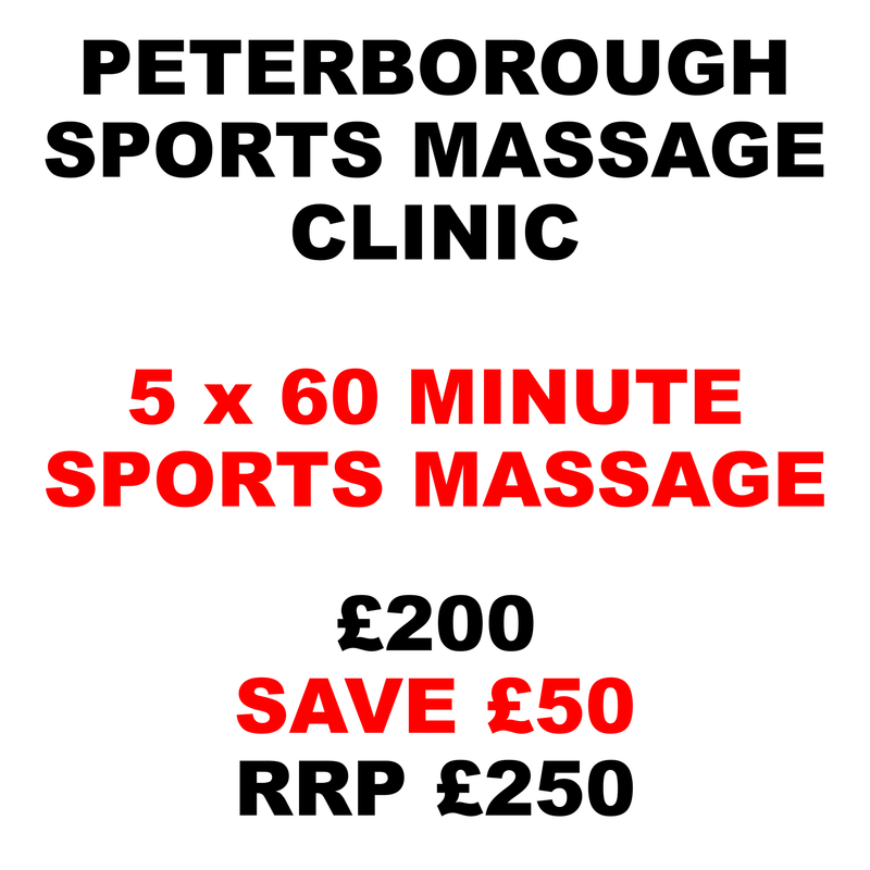 5 x 60 Minute Sports Massages