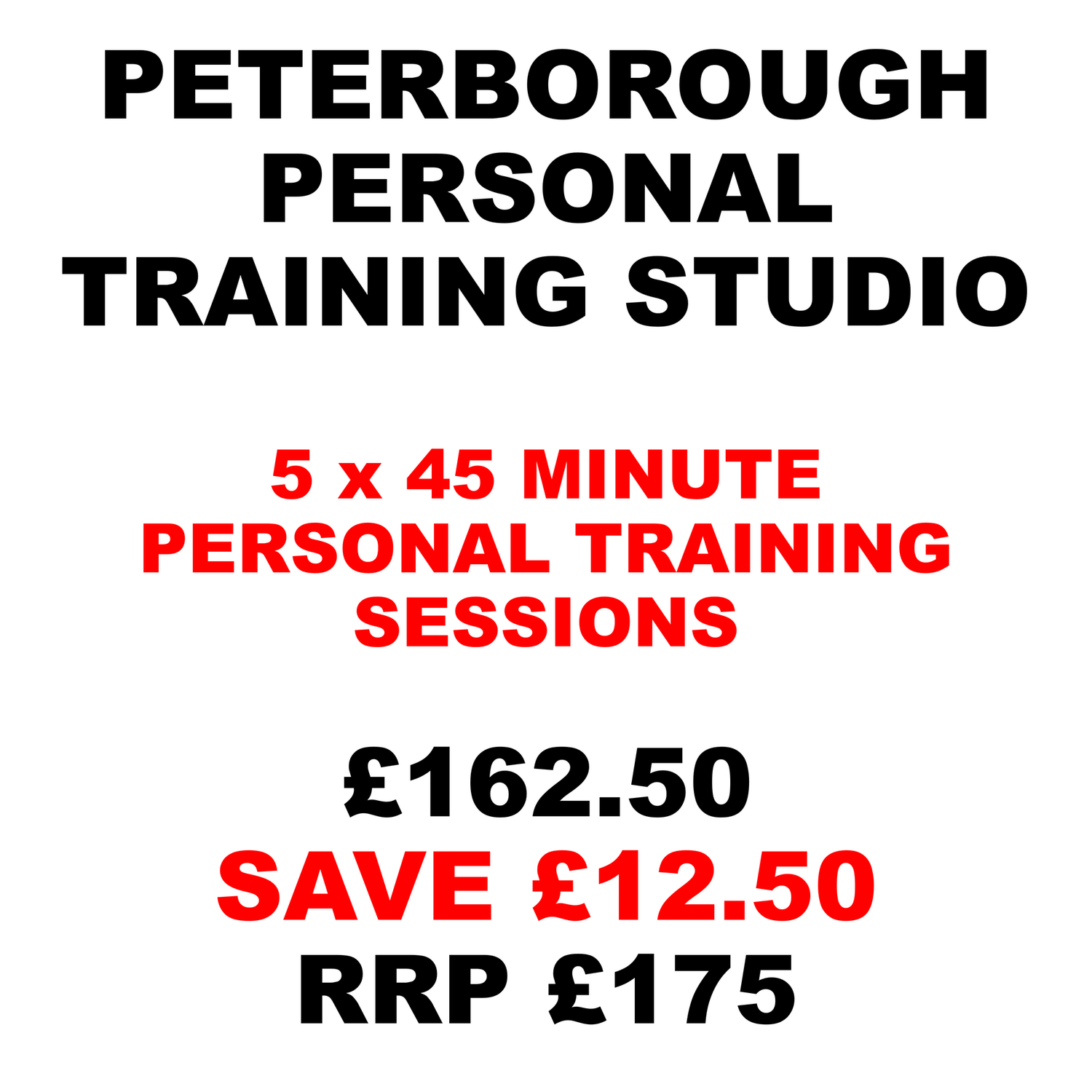 5 x 45 Minute Personal Training Sessions