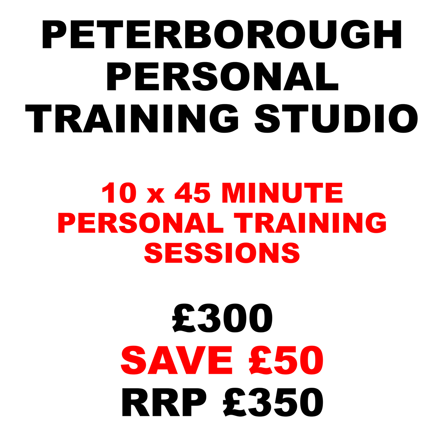 10 x 45 Minute Personal Training Sessions