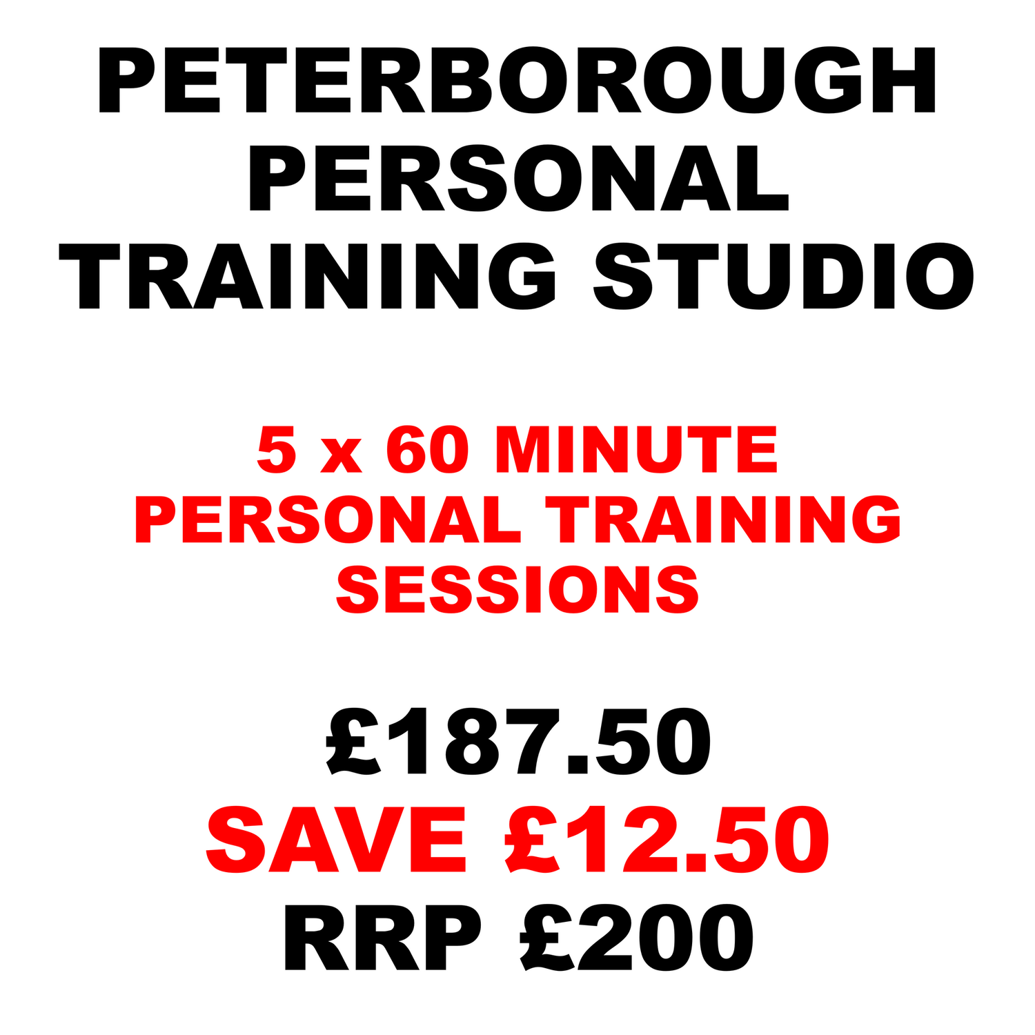 5 x 1 Hour Personal Training Sessions