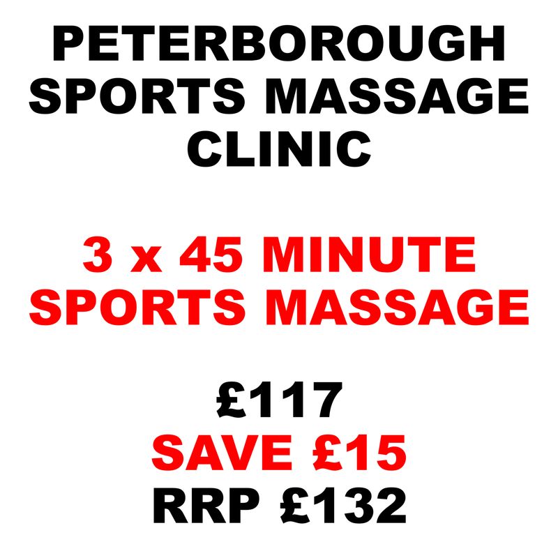 3 x 45 Minute Sports Massages