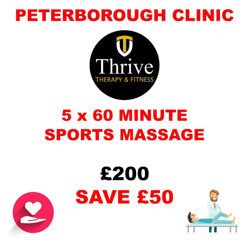 5 x 60 Minute Sports Massages