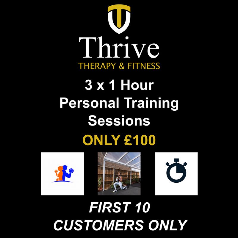 3 x 1 Hour Personal Training Sessions - ONLY £100