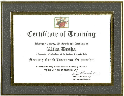 Replacement Certificate