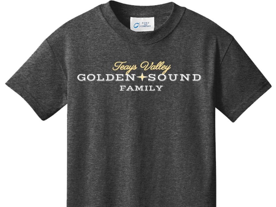 Golden Sound Family Design on Charcoal Grey