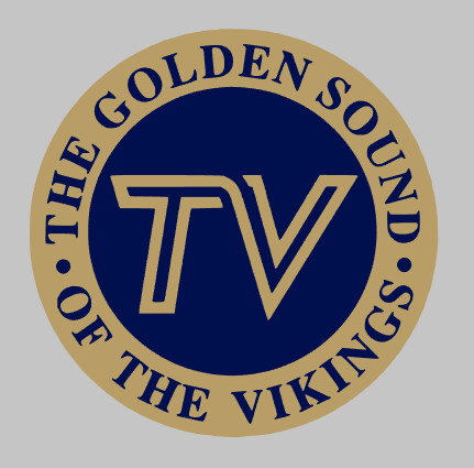 Golden Sound of the Vikings - Vinyl Sticker (gold on navy)