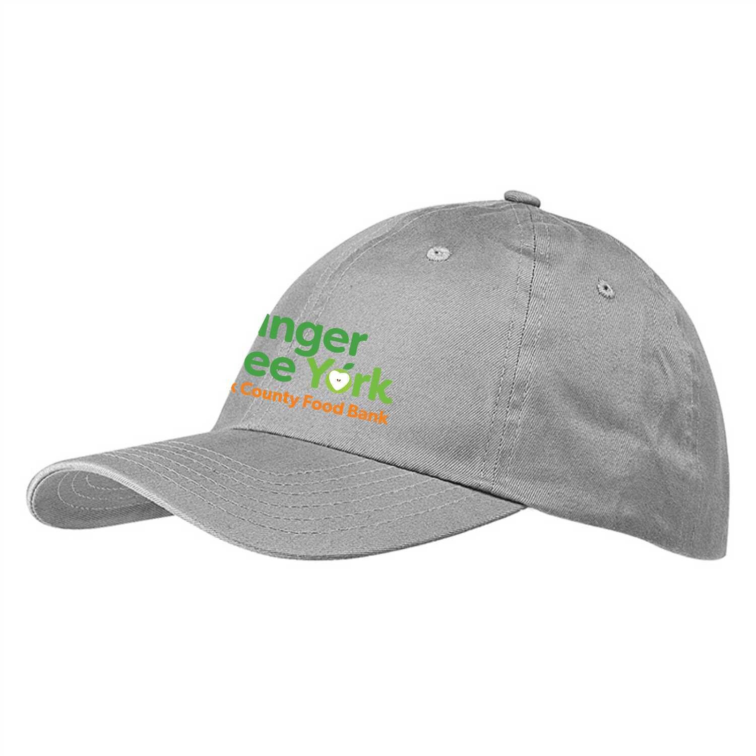 6-Panel Brushed Twill Unstructured Cap