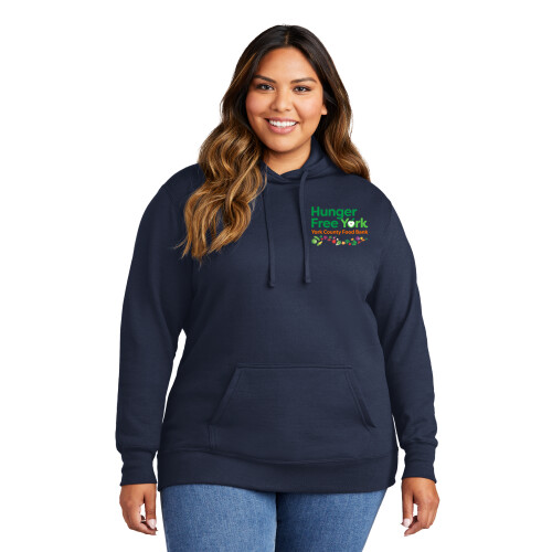 Ladies Fleece Pullover Hooded Sweatshirt