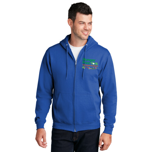 Unisex Fleece Full-Zip Hooded Sweatshirt