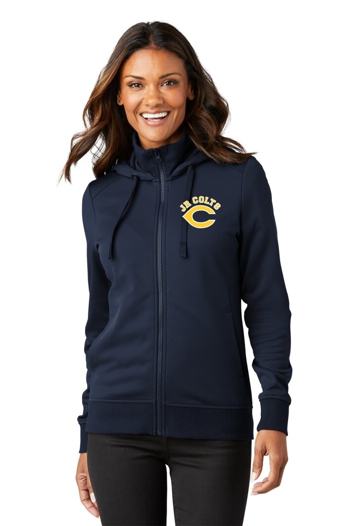 Port Authority Ladies Smooth Fleece Hooded Jacket