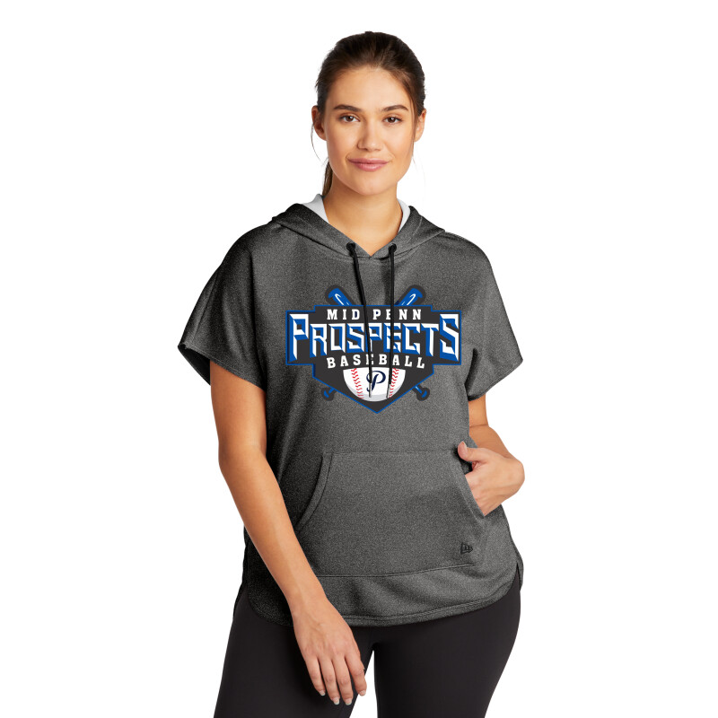 New Era ® Ladies Performance Terry Short Sleeve Hoodie