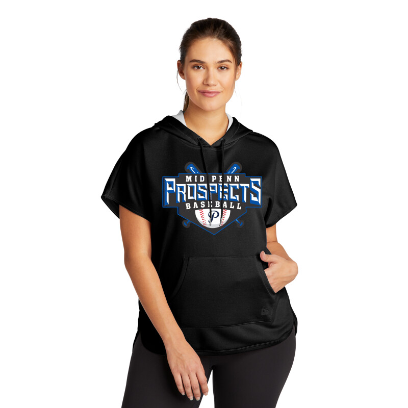 New Era ® Ladies Performance Terry Short Sleeve Hoodie