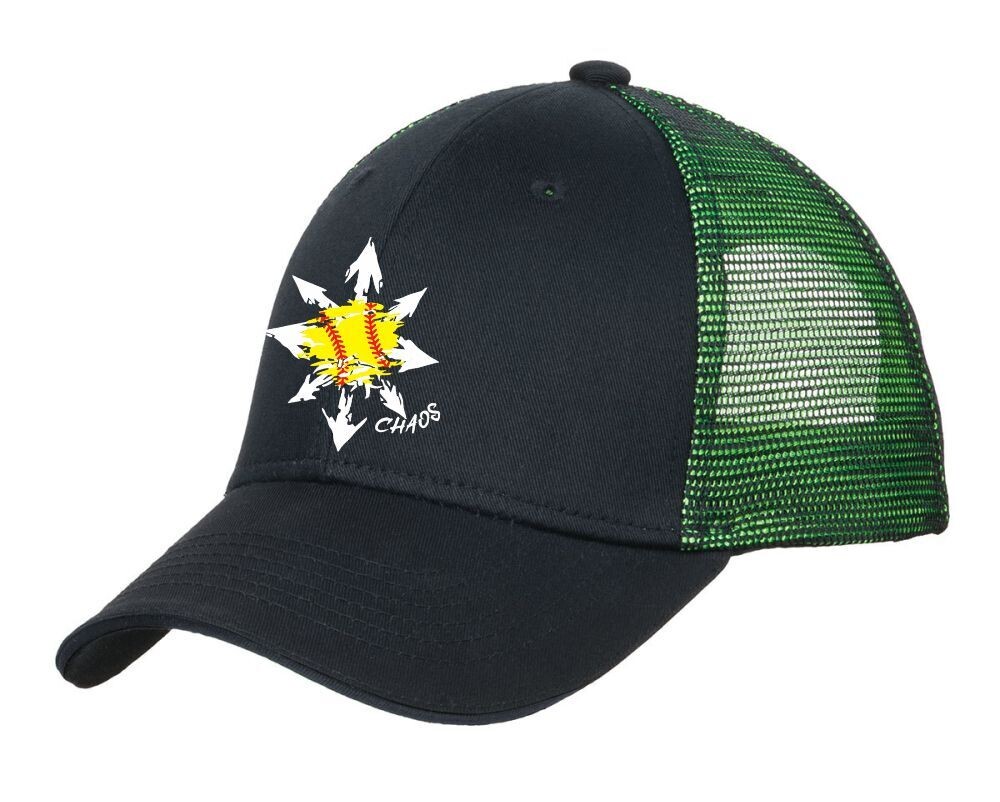 Double Mesh Snapback Sandwich Bill Cap