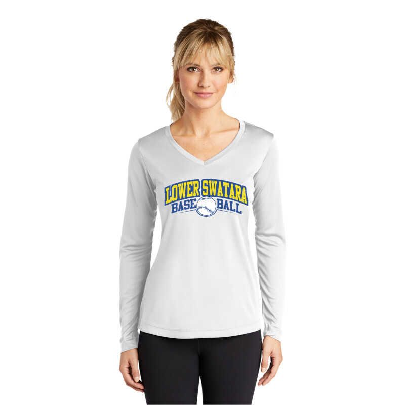 Ladies Long Sleeve Competitor V-Neck Tee