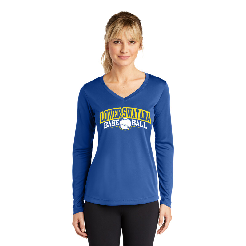 Ladies Long Sleeve Competitor V-Neck Tee