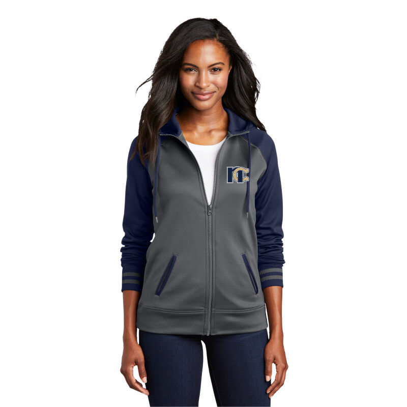 Sport-Tek® LADIES Varsity Fleece Full-Zip Hooded Jacket