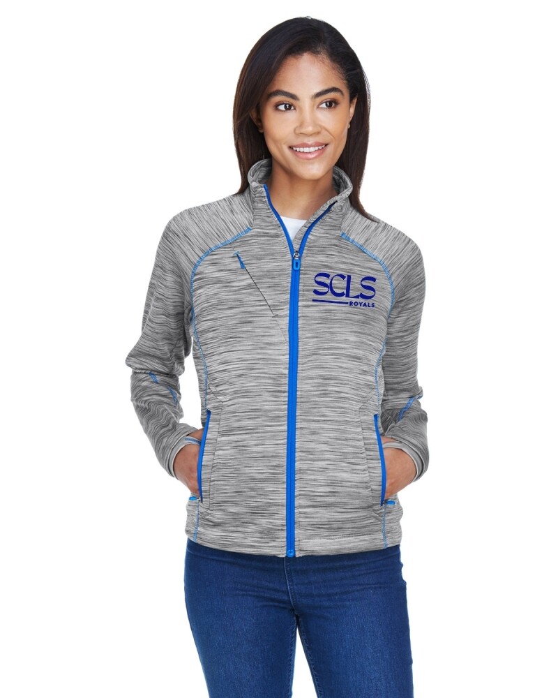 Ladies Flux Mélange Bonded Fleece Jacket