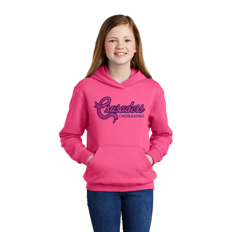 Breast Cancer Awareness - Youth Core Fleece Pullover Hooded Sweatshirt