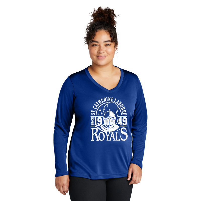Ladies Long Sleeve Competitor V-Neck Tee