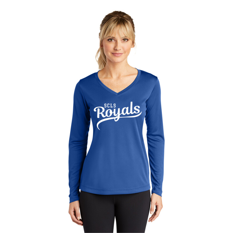Ladies Long Sleeve Competitor V-Neck Tee