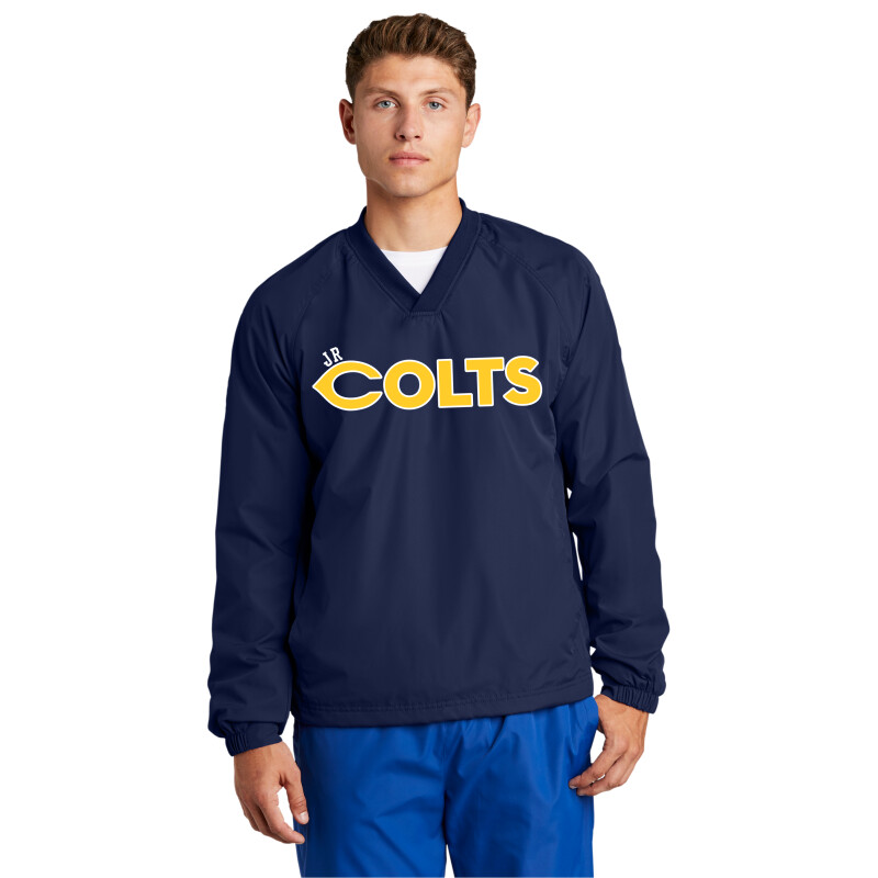 Sport-Tek V-Neck Raglan Wind Shirt