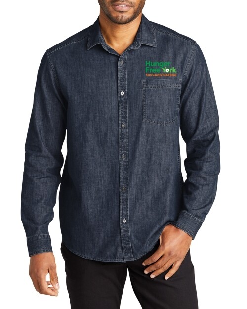 Men&#39;s Long Sleeve Perfect Denim Shirt