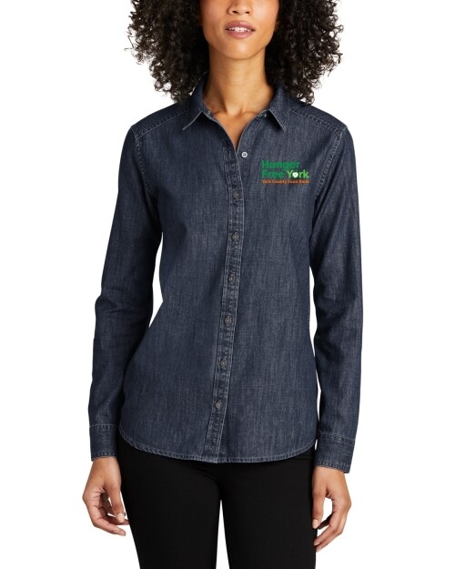 Ladies Long Sleeve Perfect Denim Shirt