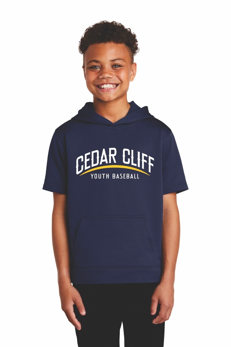 Sport-Tek - Youth Fleece Short Sleeve Hooded Pullover