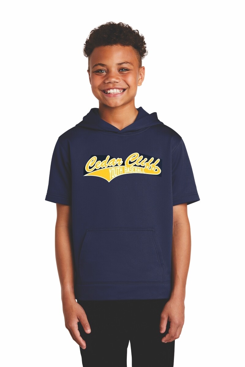 Sport-Tek - Youth Fleece Short Sleeve Hooded Pullover