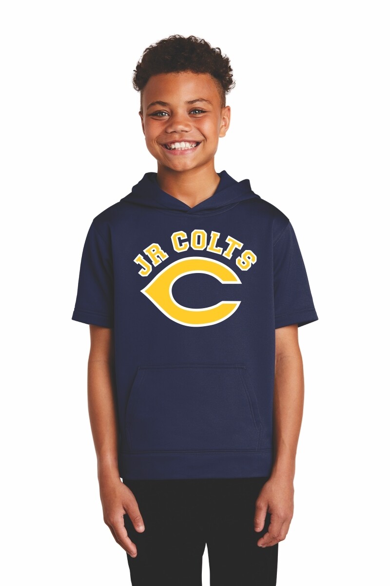 Sport-Tek - Youth Fleece Short Sleeve Hooded Pullover