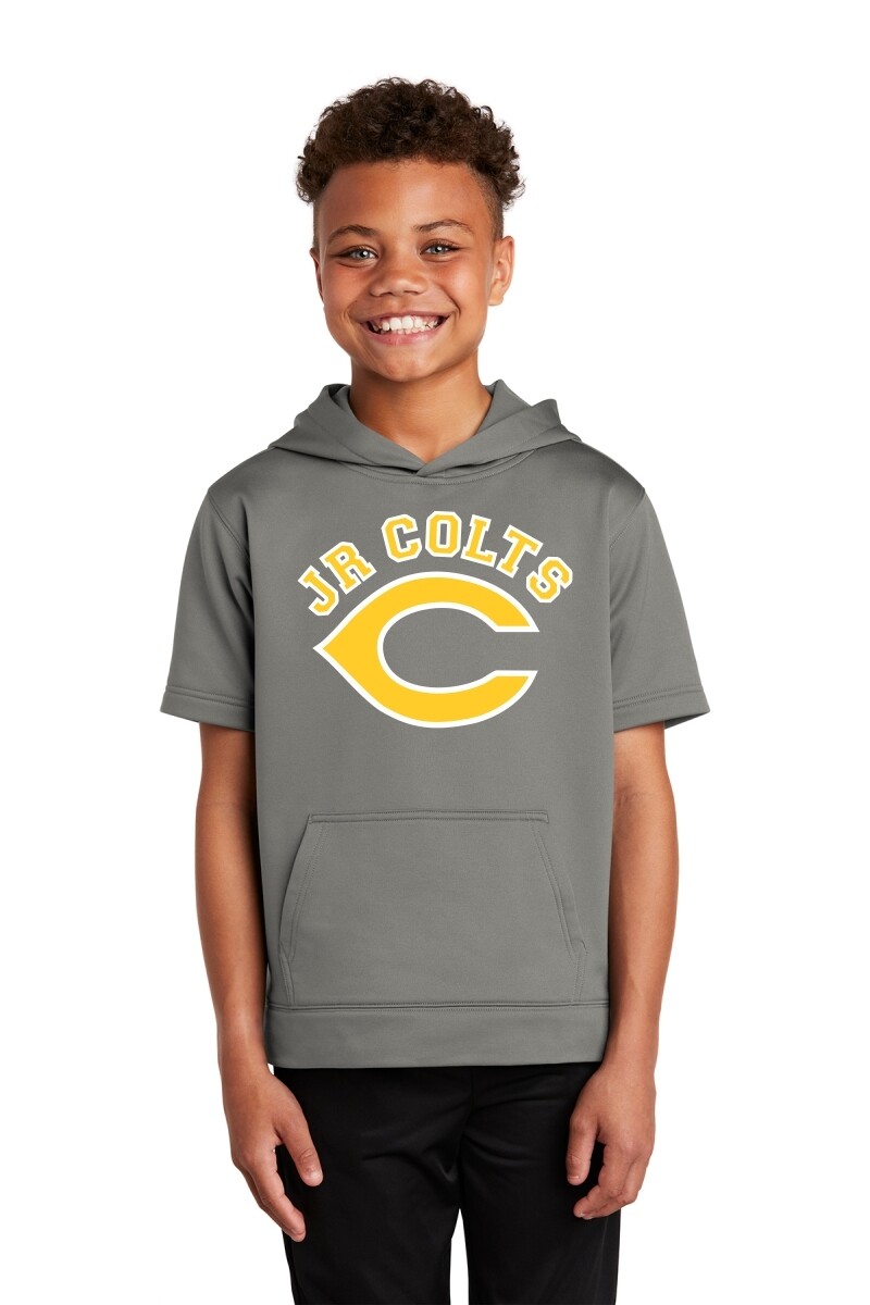 Sport-Tek - Youth Fleece Short Sleeve Hooded Pullover