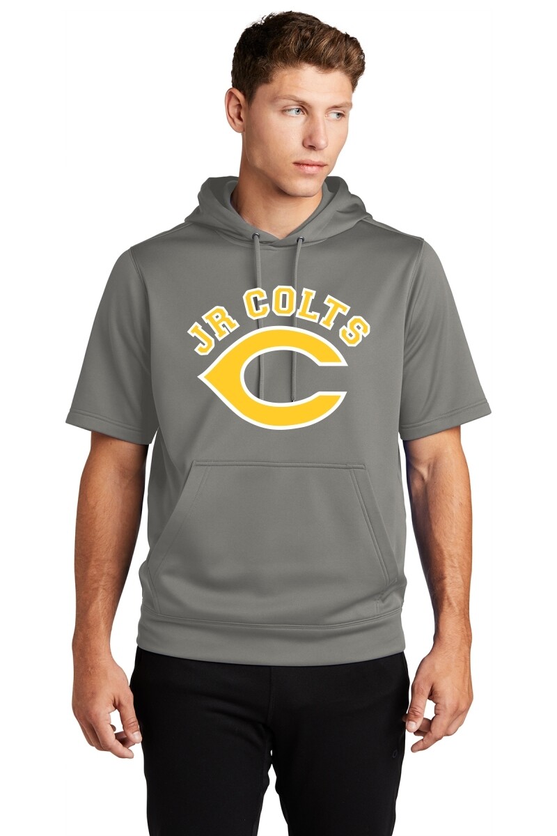 Sport-Tek - Adult Fleece Short Sleeve Hooded Pullover