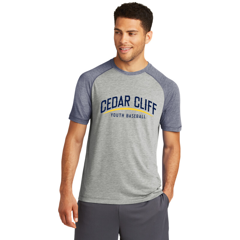 Sport-Tek Tri-Blend Wicking Raglan Tee