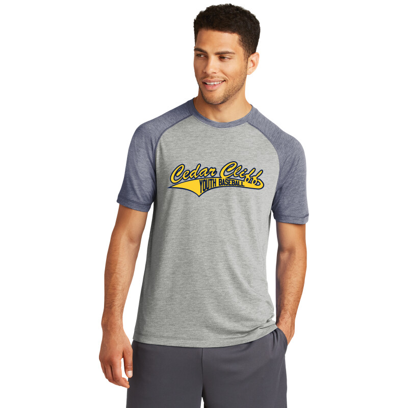 Sport-Tek Tri-Blend Wicking Raglan Tee