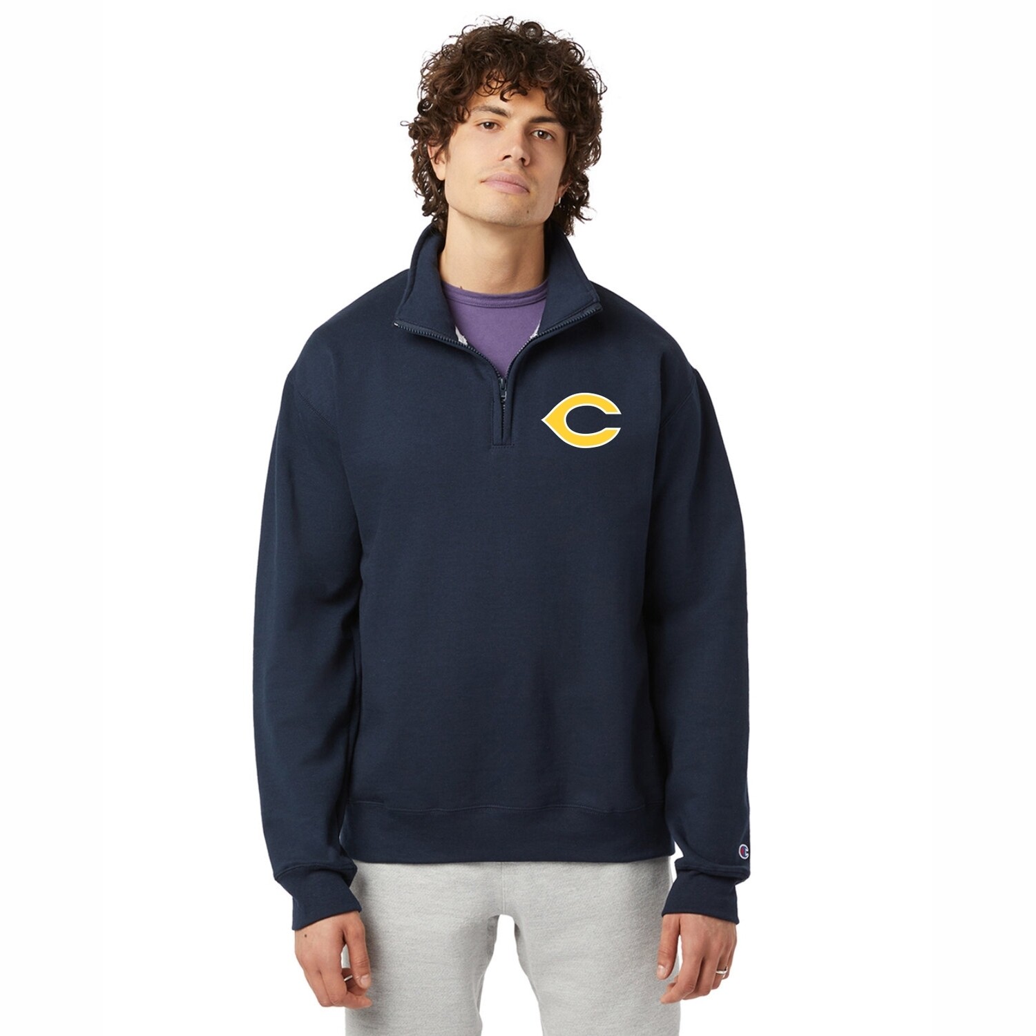 Champion Unisex Powerblend Quarter-Zip Pullover