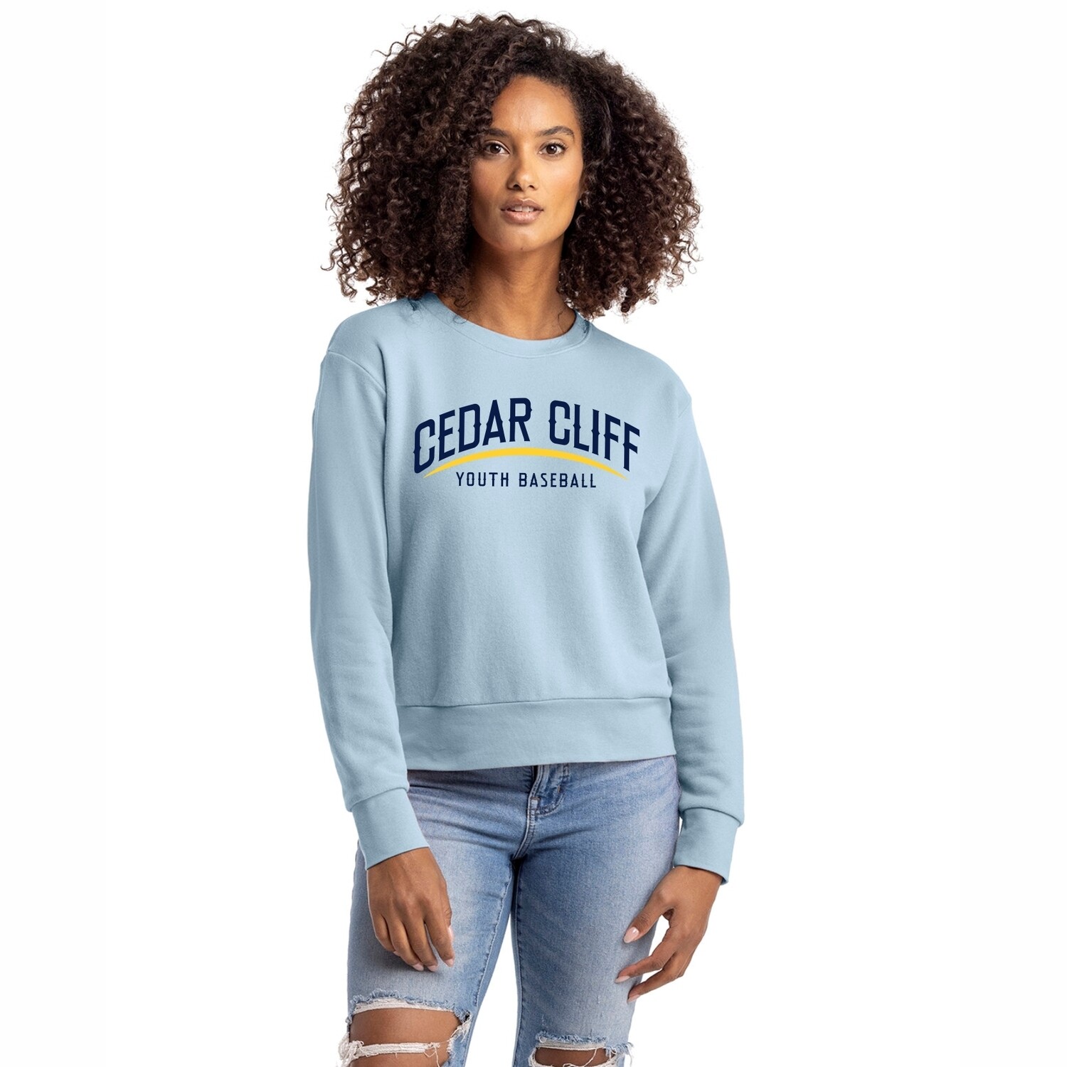 Next Level Apparel Ladies&#39; Laguna Sueded Sweatshirt