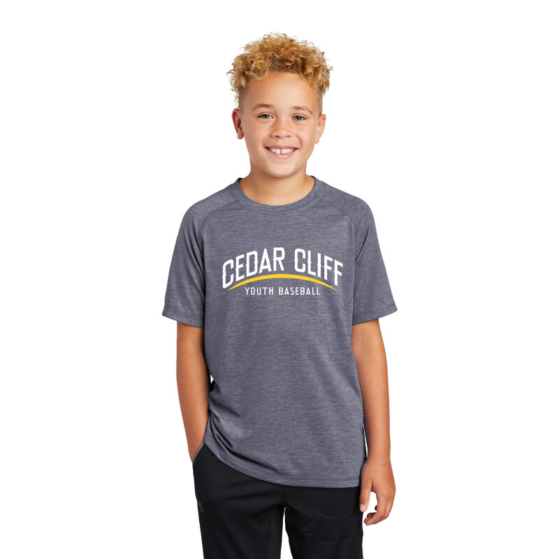 Sport-Tek Youth PosiCharge Tri-Blend Wicking Raglan Tee