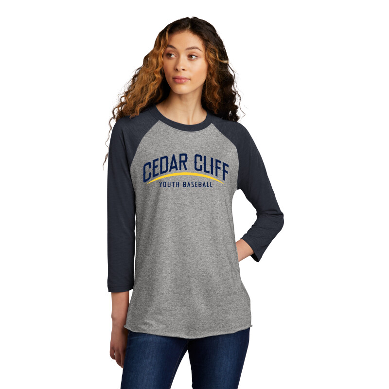 Next Level - Unisex Tri-Blend 3/4-Sleeve Raglan Tee