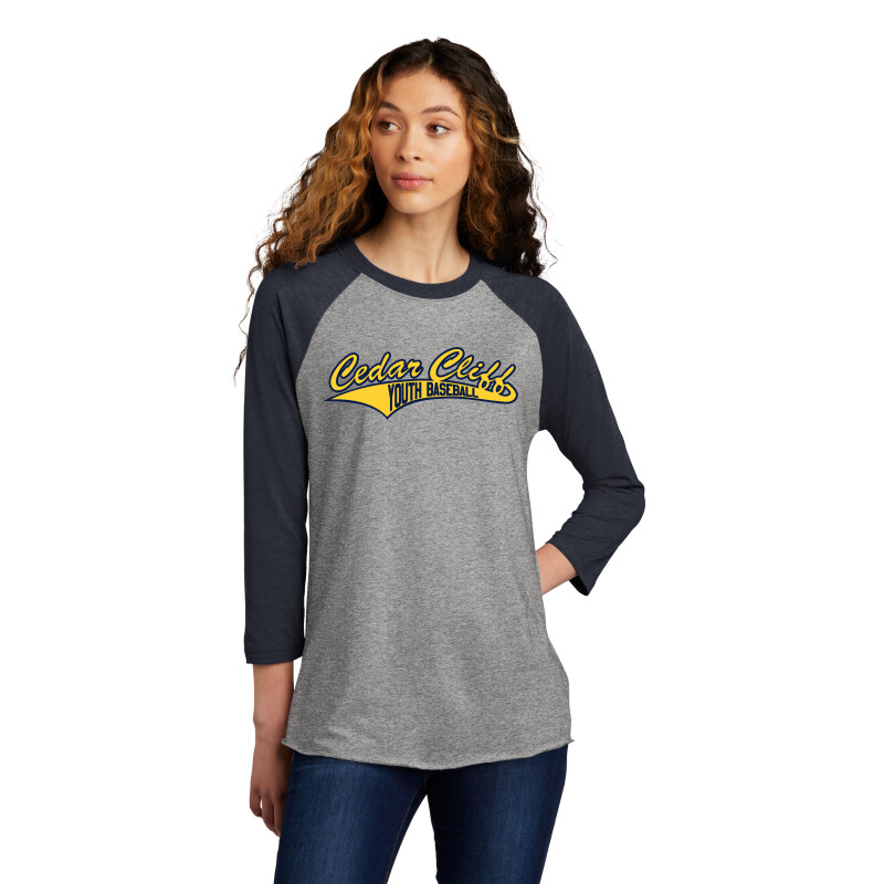 Next Level - Unisex Tri-Blend 3/4-Sleeve Raglan Tee