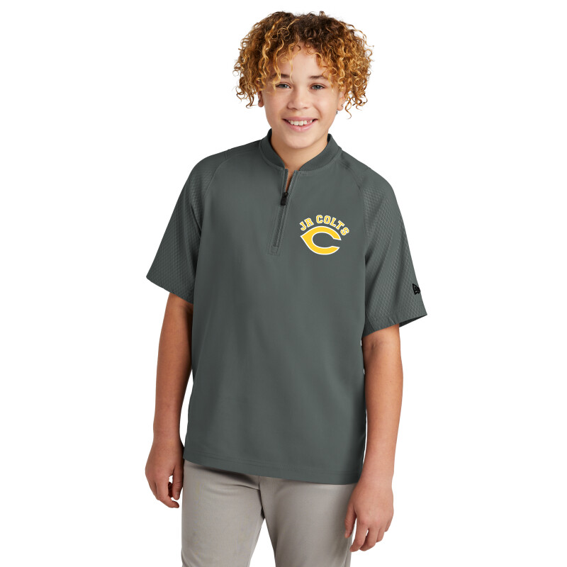 New Era® Youth Cage Short Sleeve 1/4-Zip Jacket