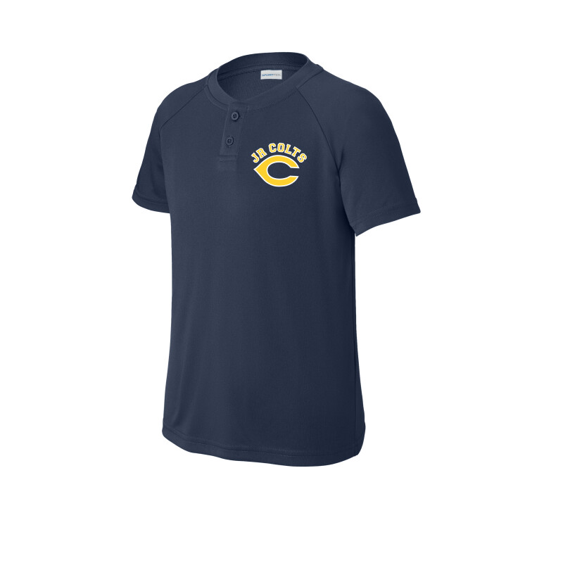Sport-Tek® Youth PosiCharge Competitor 2-Button Henley