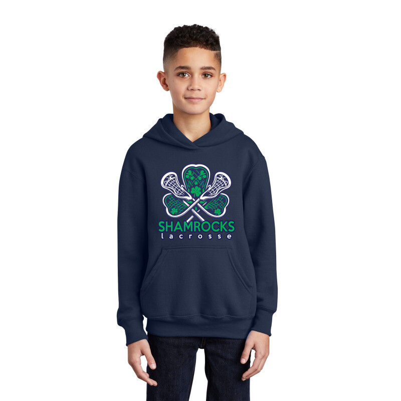 Port &amp; Company® Youth Core Fleece Pullover Hooded Sweatshirt