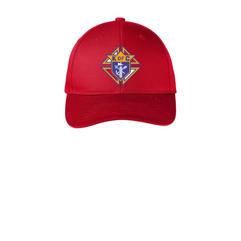 Port Authority Snapback Fine Twill Cap, Color: Red