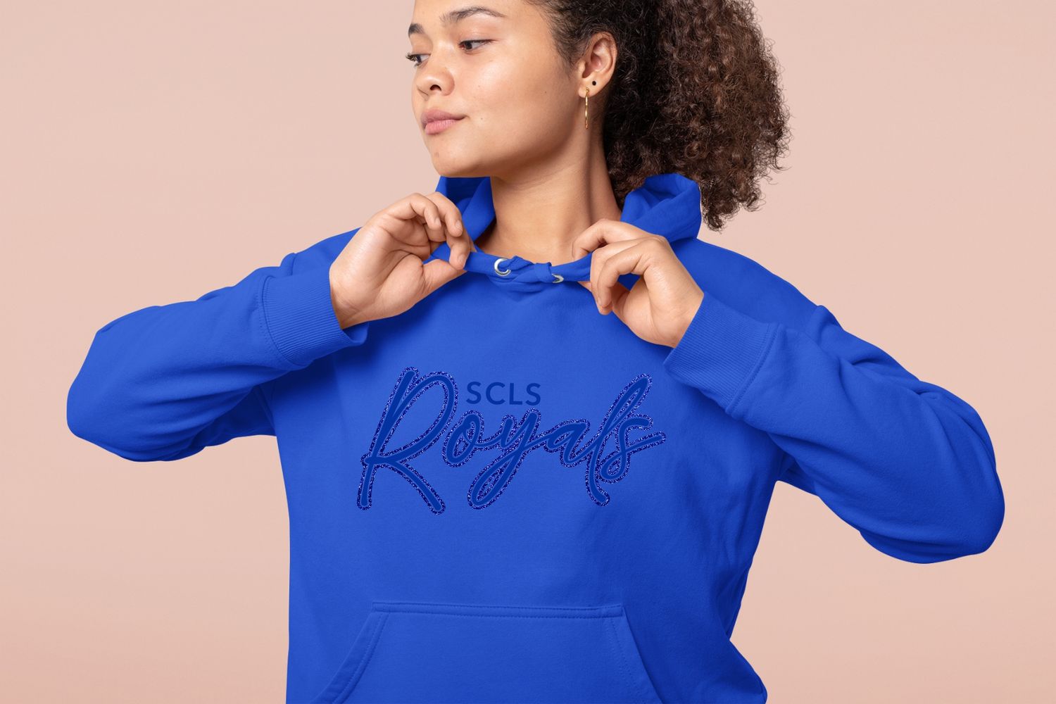 Unisex Sponge Fleece Pullover Hoodie - Puff &amp; Glitter Logo