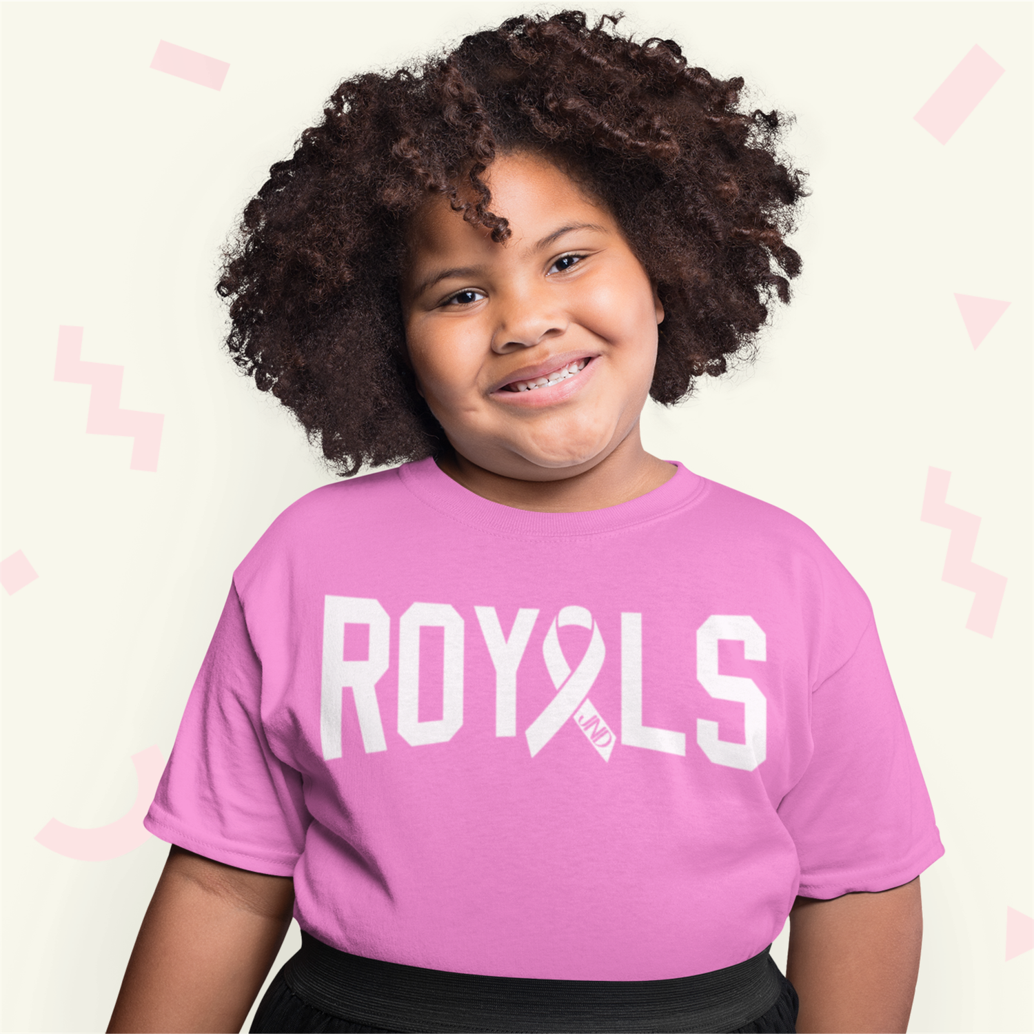 YOUTH Royals Breast Cancer Awareness Short Sleeve Tee